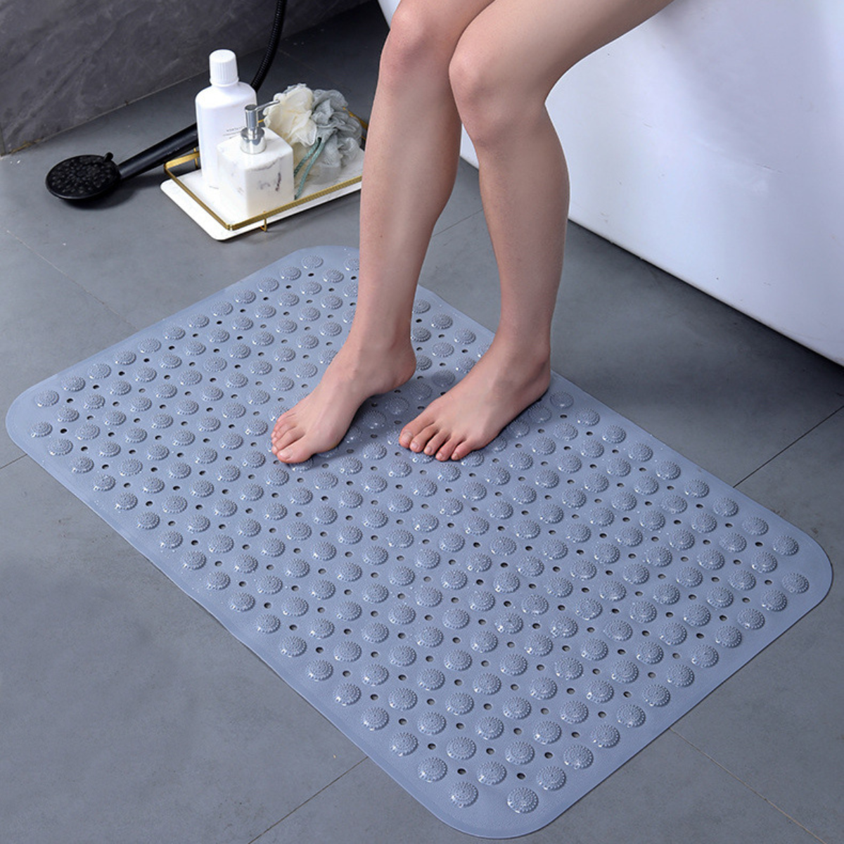 non slip shower mat for elderly and children