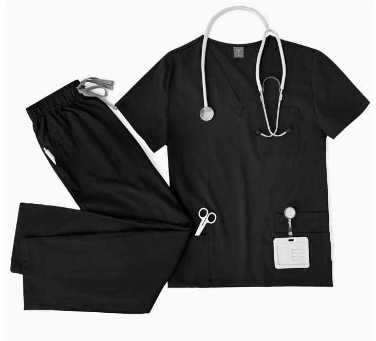 Melina | Scrub Set med Klassisk Passform och Justerbara Detaljer | Praktisk Arbetsklädsel för Vårdpersonal