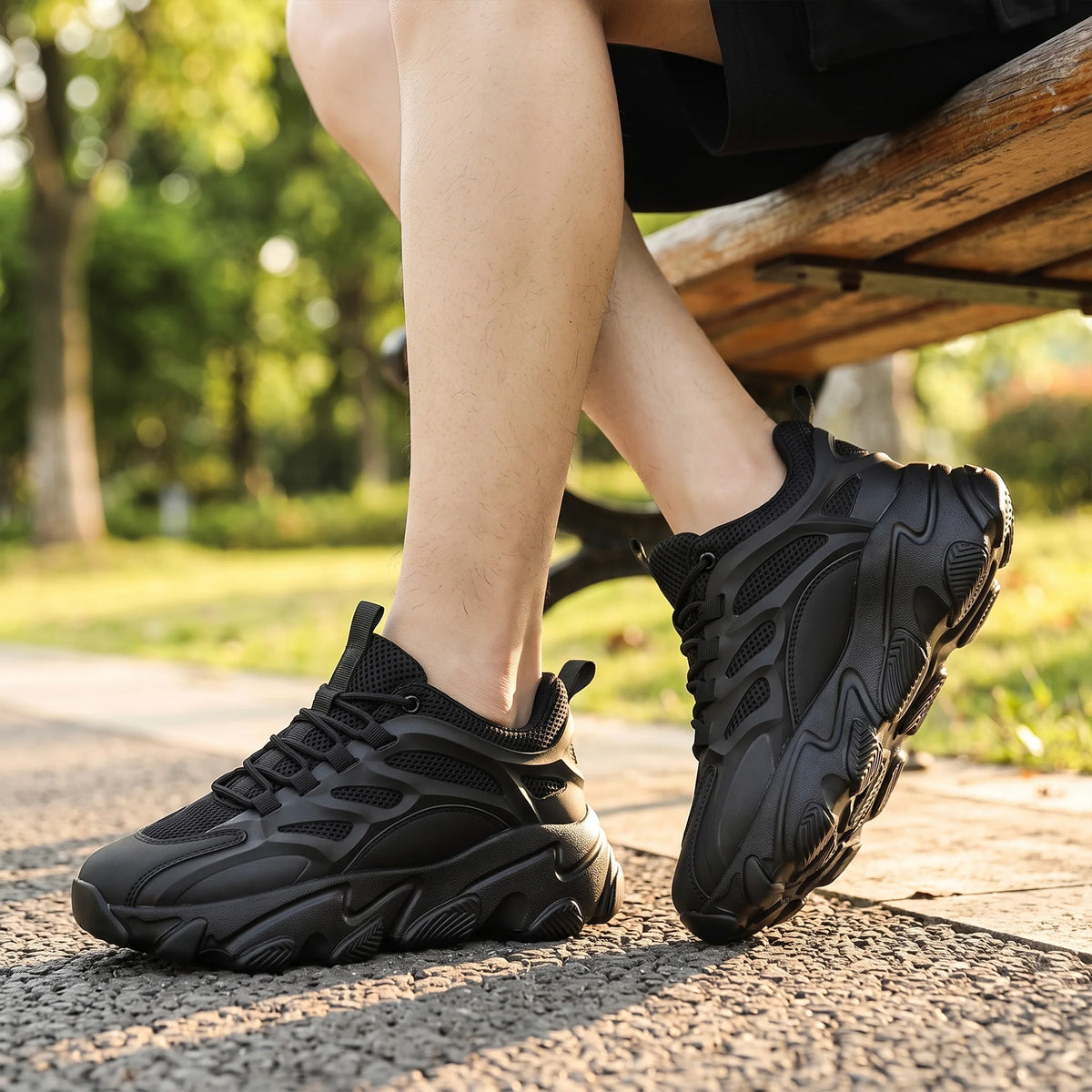 Urban Cool | Sneakers med Andningsbar Komfort och Slitstark Design | Mångsidiga Skor för Aktiva Dagar 7