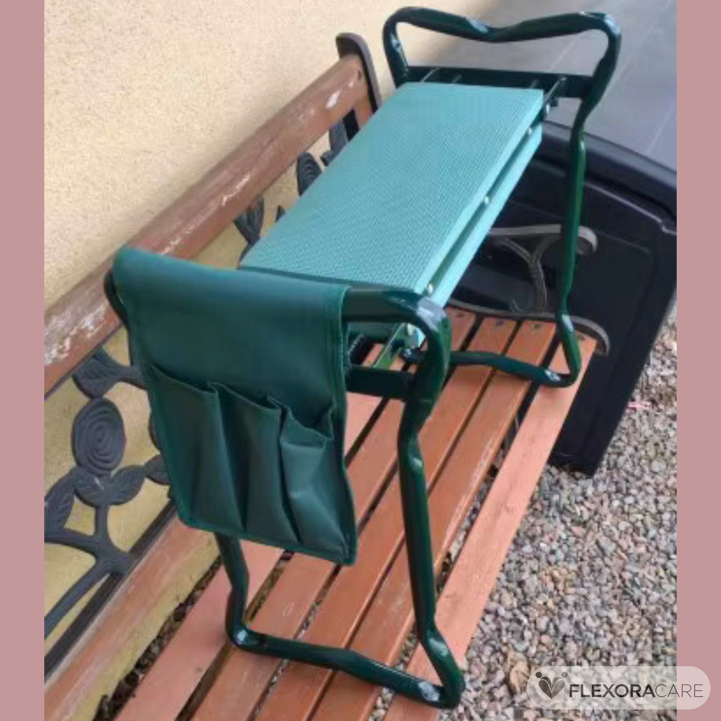 Trädgårdspall med knäskydd - Hopfällbar