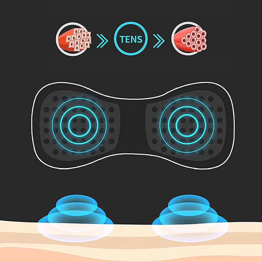 FlexoraCare I Trådlös TENS-apparat – smärtlindring med 8 lägen och 19 intensitetsnivåer