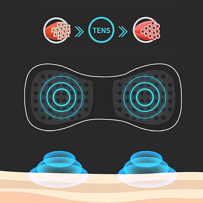FlexoraCare I Trådlös TENS-apparat – smärtlindring med 8 lägen och 19 intensitetsnivåer