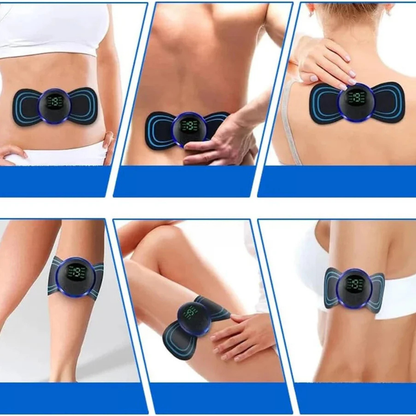 FlexoraCare I Trådlös TENS-apparat – smärtlindring med 8 lägen och 19 intensitetsnivåer