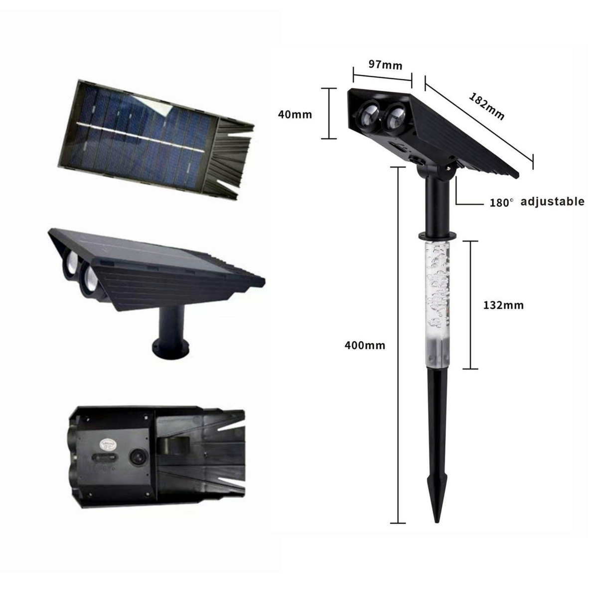 FlexSol | Solar-Powered Outdoor Spotlight | Adjustable Lighting for the Garden
