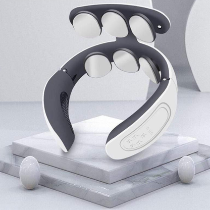 Flexoracare I Smart 6-huvud massager för nacke och axlar – Trådlös värmepulsbehandlingsenhet