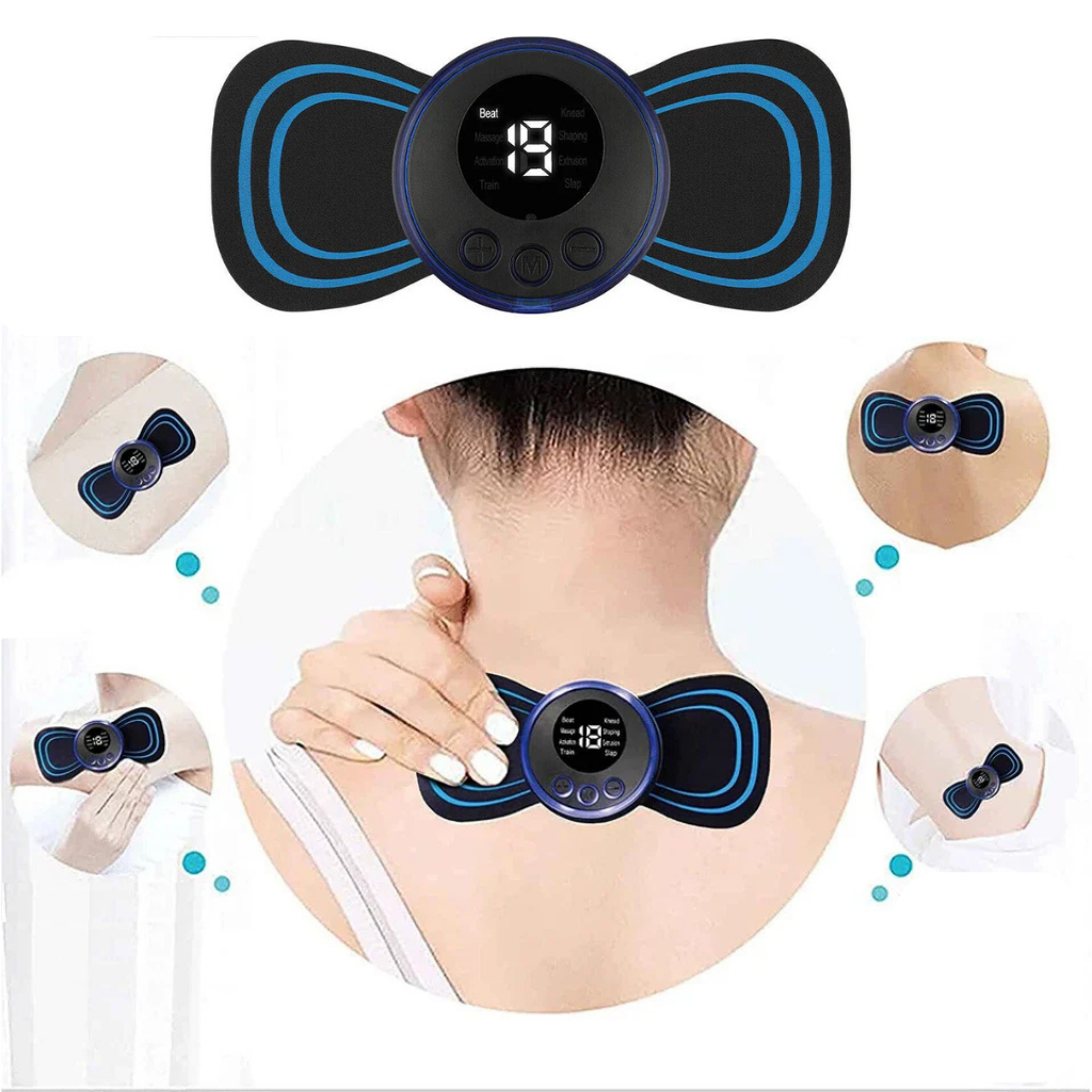 FlexoraCare I Trådlös TENS-apparat – smärtlindring med 8 lägen och 19 intensitetsnivåer