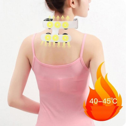 Flexoracare I Smart 6-huvud massager för nacke och axlar – Trådlös värmepulsbehandlingsenhet