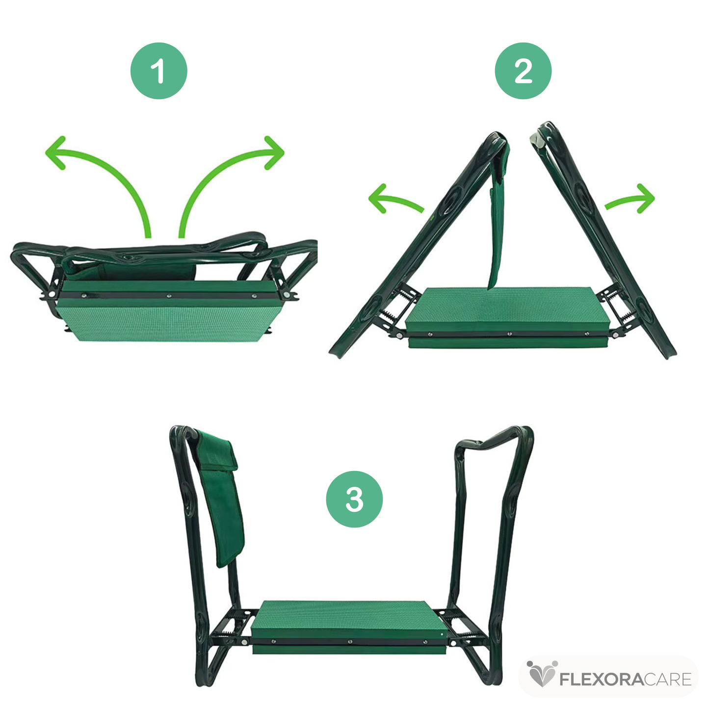 Trädgårdspall med knäskydd - Hopfällbar