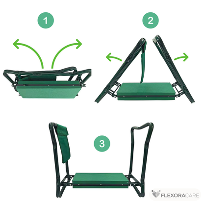 Trädgårdspall med knäskydd - Hopfällbar