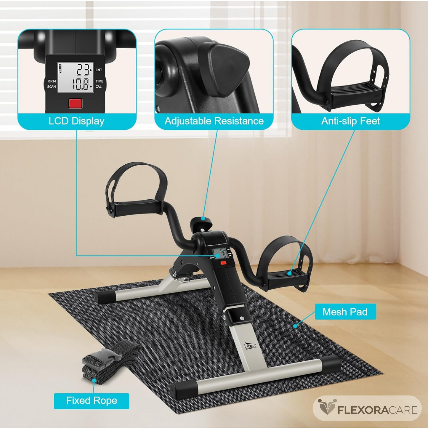 Bärbar digital pedaltränare