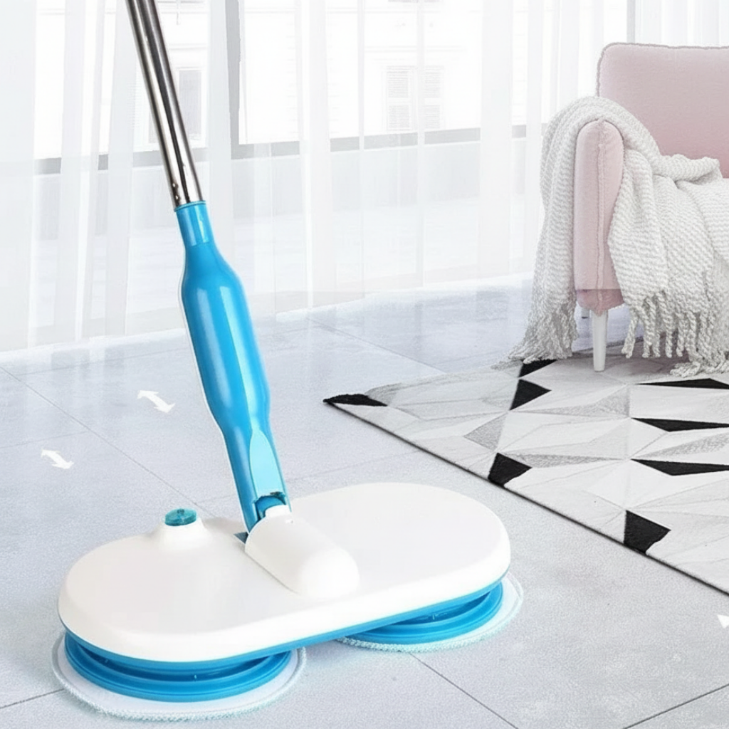 FlexoraCare I Sladdlös elektrisk golvmopp – uppladdningsbar sopmaskin,  skurmaskin och polermaskin