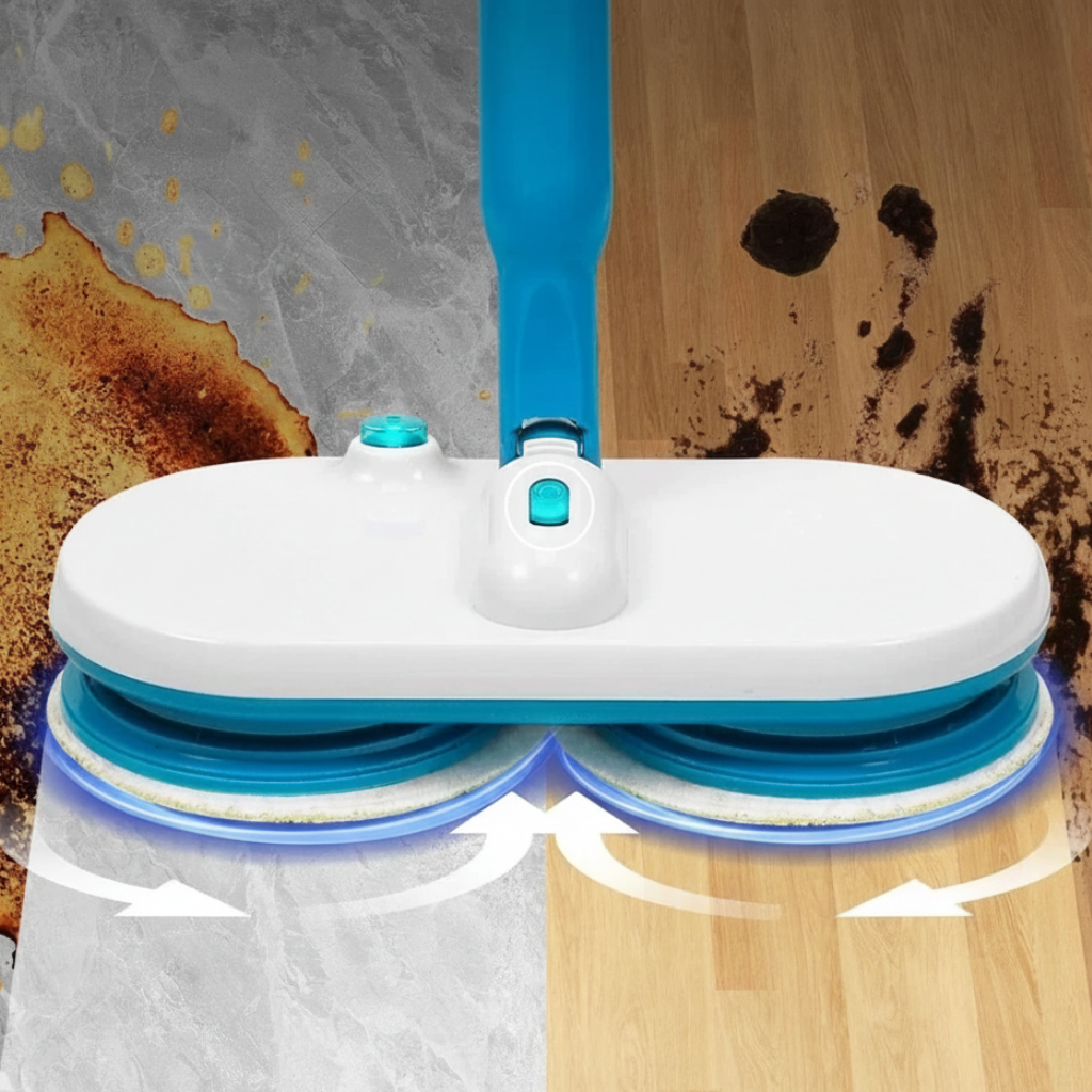 FlexoraCare I Sladdlös elektrisk golvmopp – uppladdningsbar sopmaskin,  skurmaskin och polermaskin