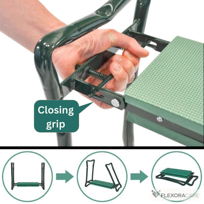 Trädgårdspall med knäskydd - Hopfällbar