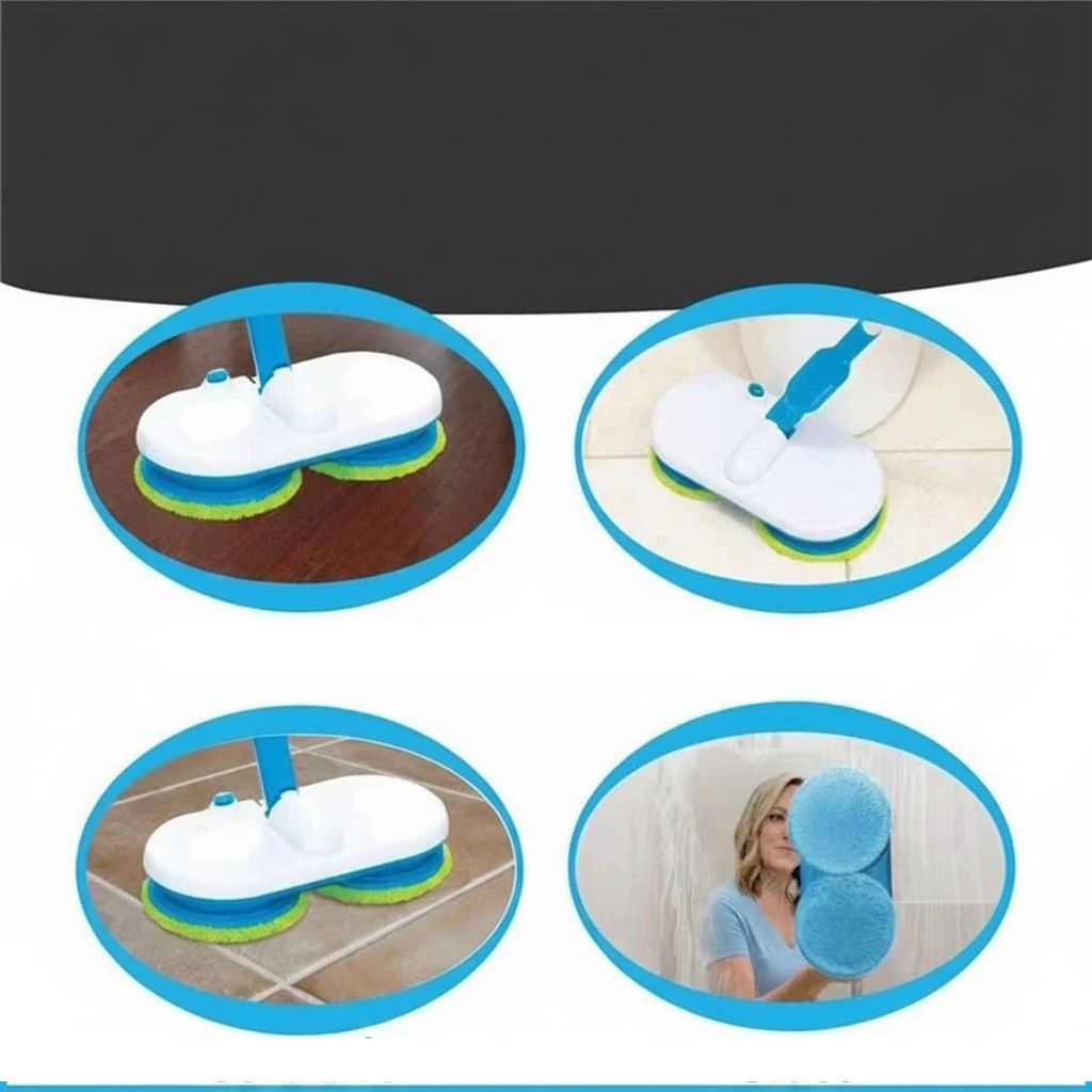 FlexoraCare I Sladdlös elektrisk golvmopp – uppladdningsbar sopmaskin,  skurmaskin och polermaskin