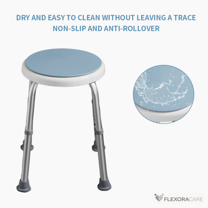 Höjdjusterbar rund badpall