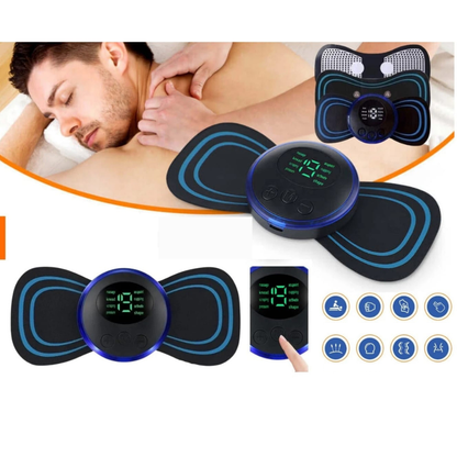 FlexoraCare I Trådlös TENS-apparat – smärtlindring med 8 lägen och 19 intensitetsnivåer