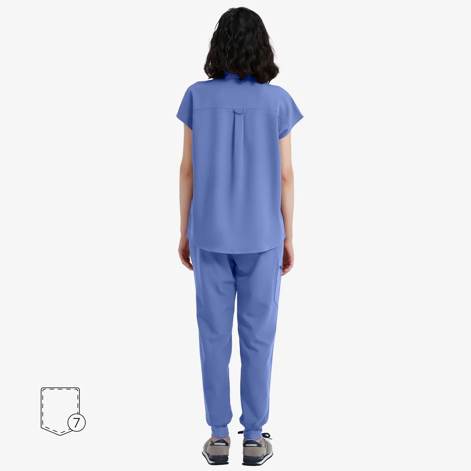 Avant Scrub Set | Oversized Scrub Top & Slim Fit Pants with Adjustable Waist | Comfortable Design for Healthcare Professionals 1