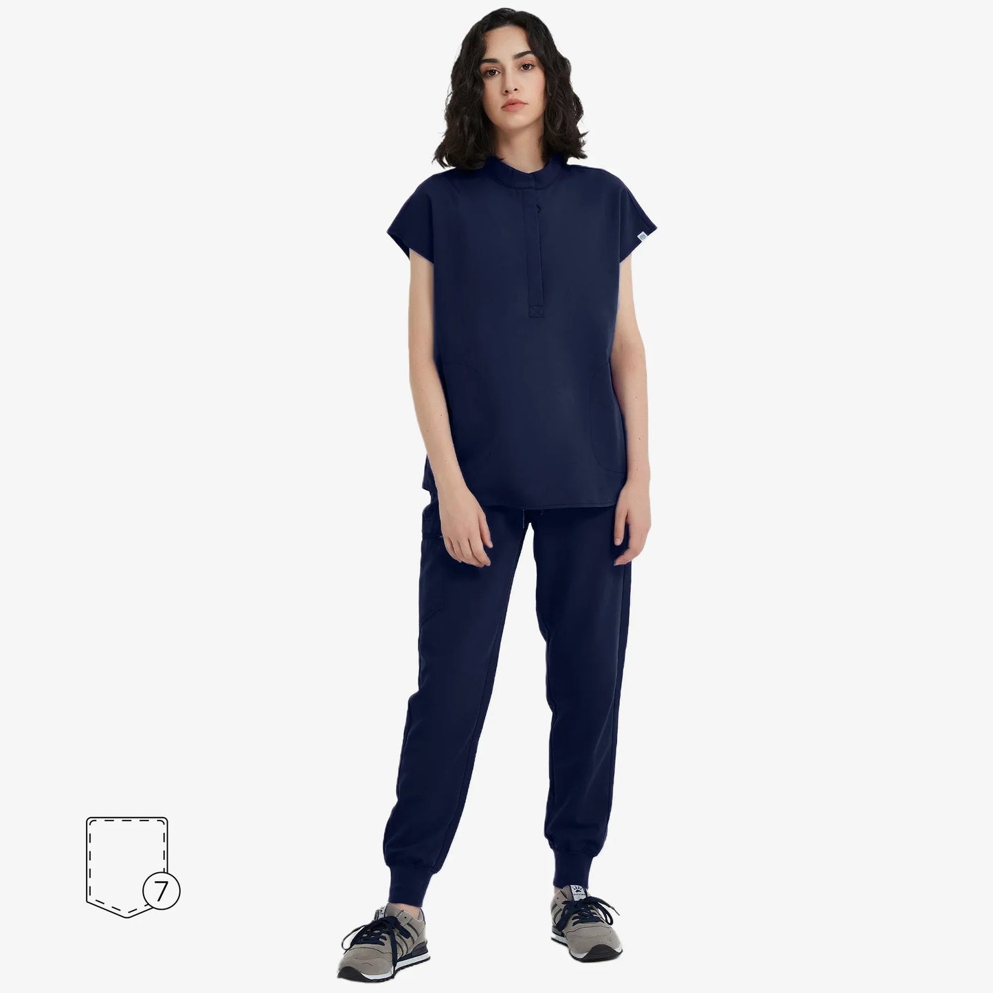 Avant Scrub Set | Oversized Scrub Top & Slim Fit Pants with Adjustable Waist | Comfortable Design for Healthcare Professionals 13