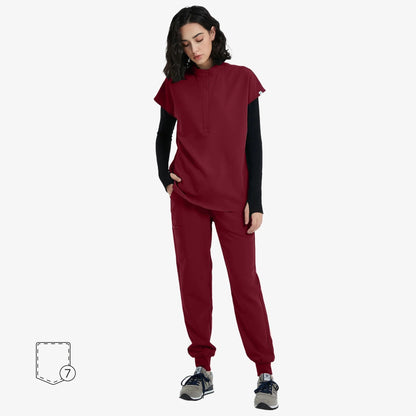 Avant Scrub Set | Oversized Scrub Top & Slim Fit Pants with Adjustable Waist | Comfortable Design for Healthcare Professionals 15