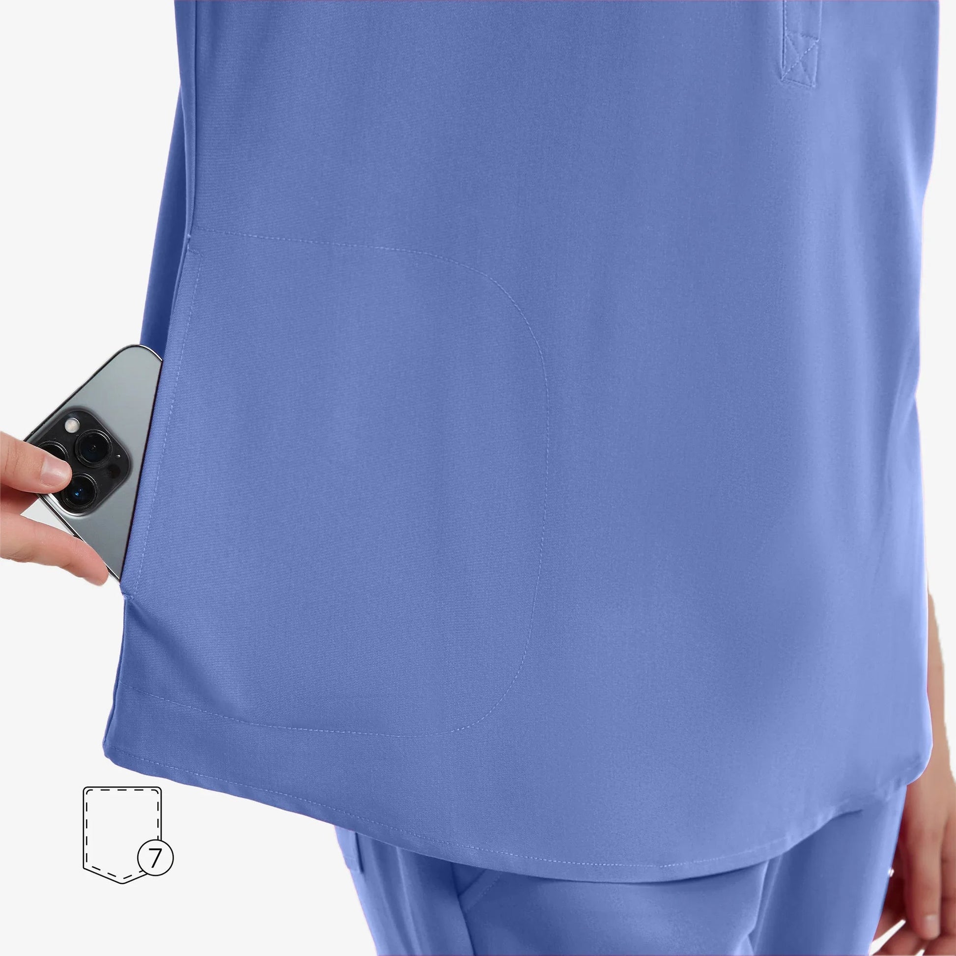 Avant Scrub Set | Oversized Scrub Top & Slim Fit Pants with Adjustable Waist | Comfortable Design for Healthcare Professionals 3