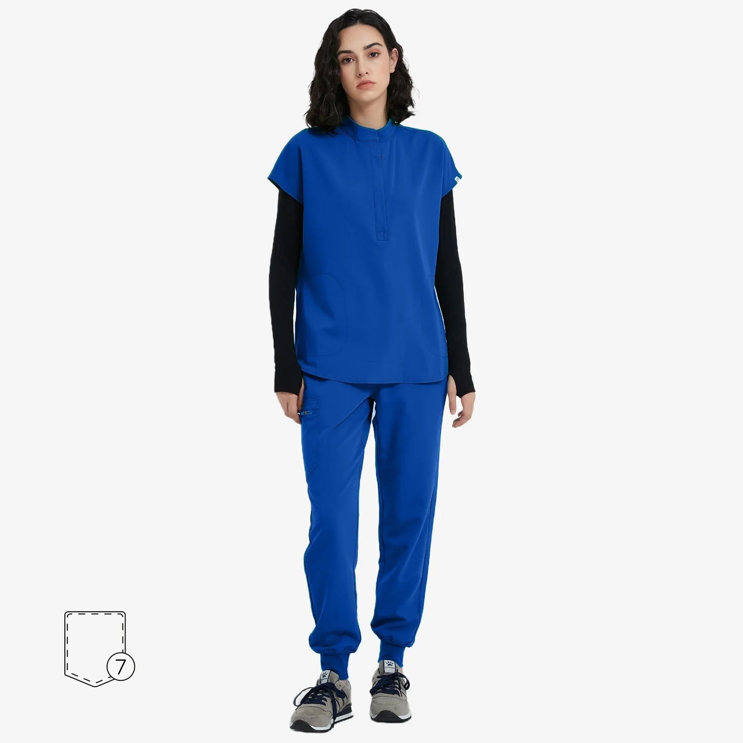 Avant Scrub Set | Oversized Scrub Top & Slim Fit Pants with Adjustable Waist | Comfortable Design for Healthcare Professionals 6