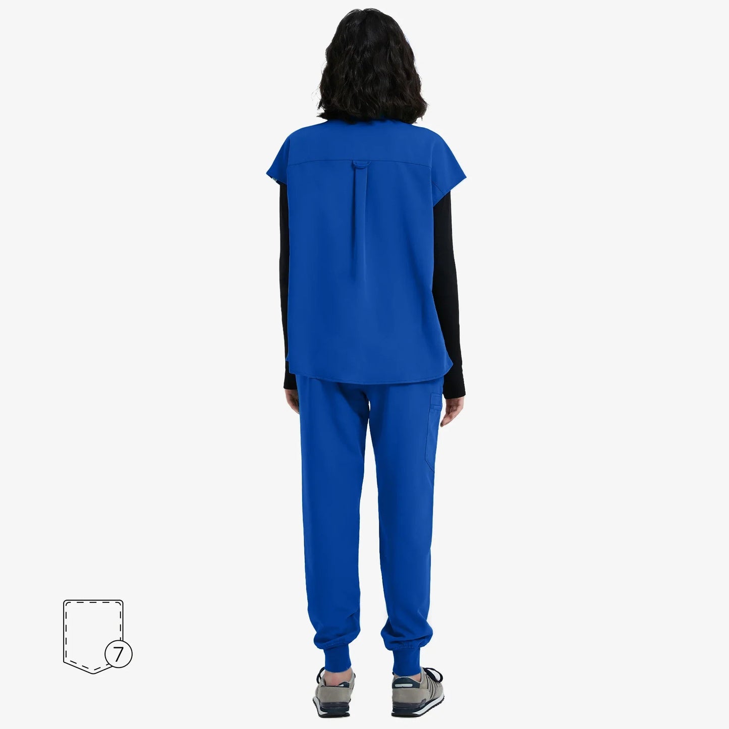 Avant Scrub Set | Oversized Scrub Top & Slim Fit Pants with Adjustable Waist | Comfortable Design for Healthcare Professionals 7