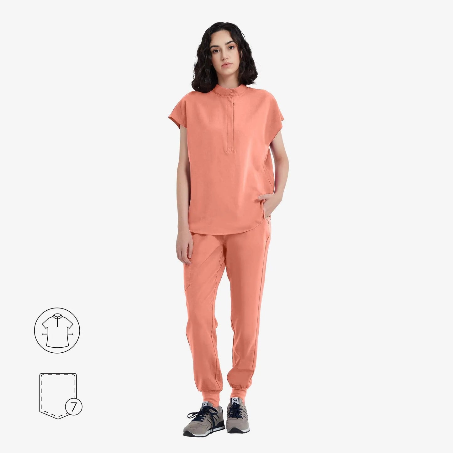 Avant | Arbetskläder Oversized Scrub Set med Dolda Dragkedjor | Bekväm och Praktisk Design för Maximal Komfort 0