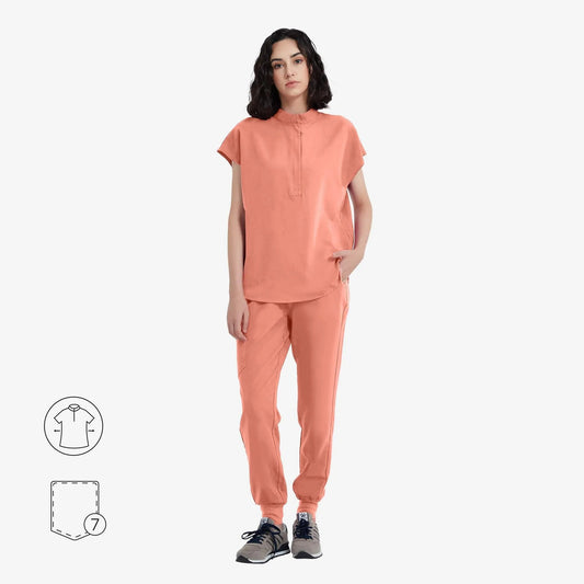 Avant | Arbetskläder Oversized Scrub Set med Dolda Dragkedjor | Bekväm och Praktisk Design för Maximal Komfort 0
