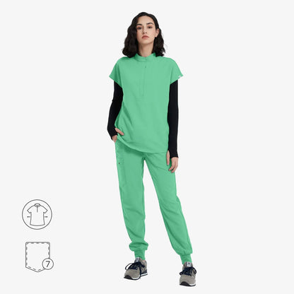 Avant | Arbetskläder Oversized Scrub Set med Dolda Dragkedjor | Bekväm och Praktisk Design för Maximal Komfort 12