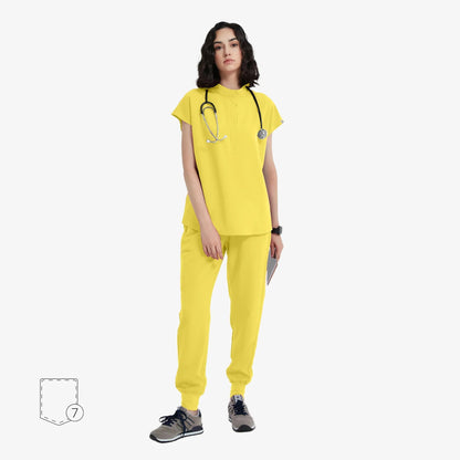 Avant | Arbetskläder Oversized Scrub Set med Dolda Dragkedjor | Bekväm och Praktisk Design för Maximal Komfort 17