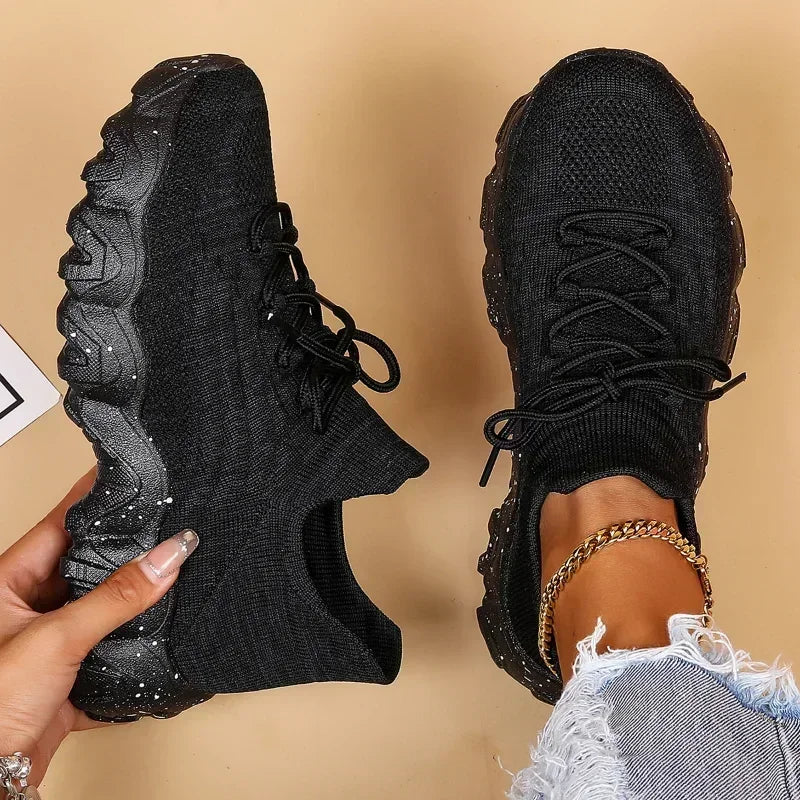 Bekväma Sneakers för Kvinnor | Andningsbara Slip-on Loafers med Halkfri Sula | Lätta och Mjuka för Aktivitet 0