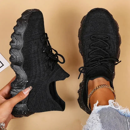 Bekväma Sneakers för Kvinnor | Andningsbara Slip-on Loafers med Halkfri Sula | Lätta och Mjuka för Aktivitet 0