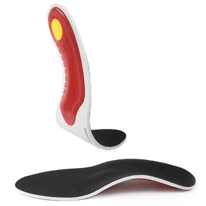 Detailed close-up revealing the advanced arch support texture that improves stability and reduces heel pressure