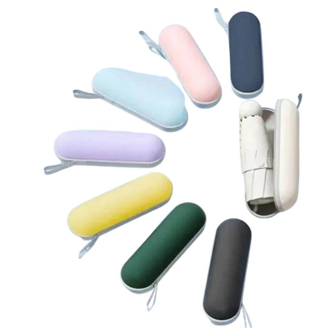 Compact Travel Umbrella | Lightweight Waterproof Folding Umbrella with 6-Rib Reinforcement Ð Durable Protection for All Weather 1