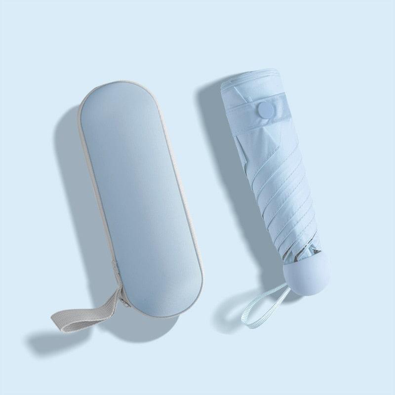 Compact Travel Umbrella | Lightweight Waterproof Folding Umbrella with 6-Rib Reinforcement Ð Durable Protection for All Weather 4