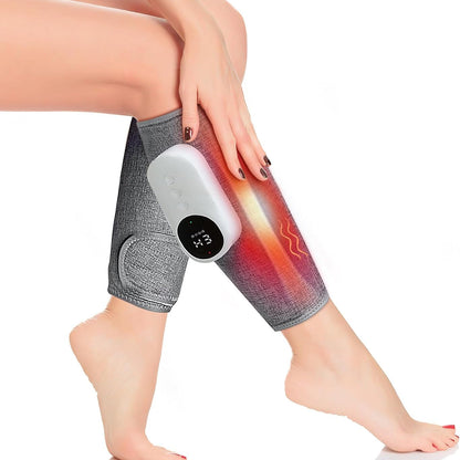 Cordless Leg & Calf Massager with Heat & Air Compression Therapy Ð Adjustable Modes for Muscle Relief 0