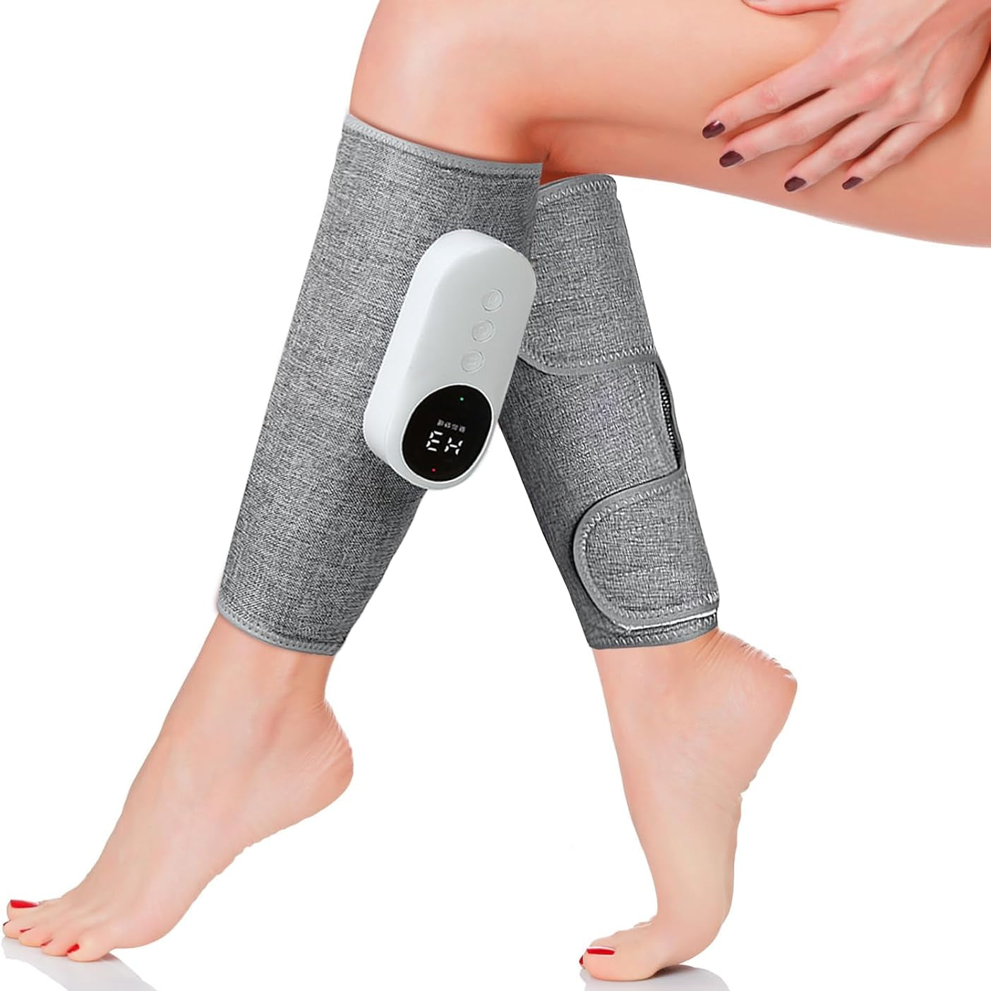 Cordless Leg & Calf Massager with Heat & Air Compression Therapy Ð Adjustable Modes for Muscle Relief 6