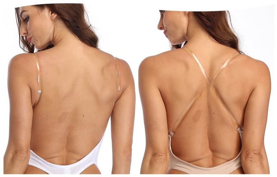 Elegant Body Shaper | Deep V Backless Bodysuit with Adjustable Straps | Invisible Silhouette for Formal Outfits 2