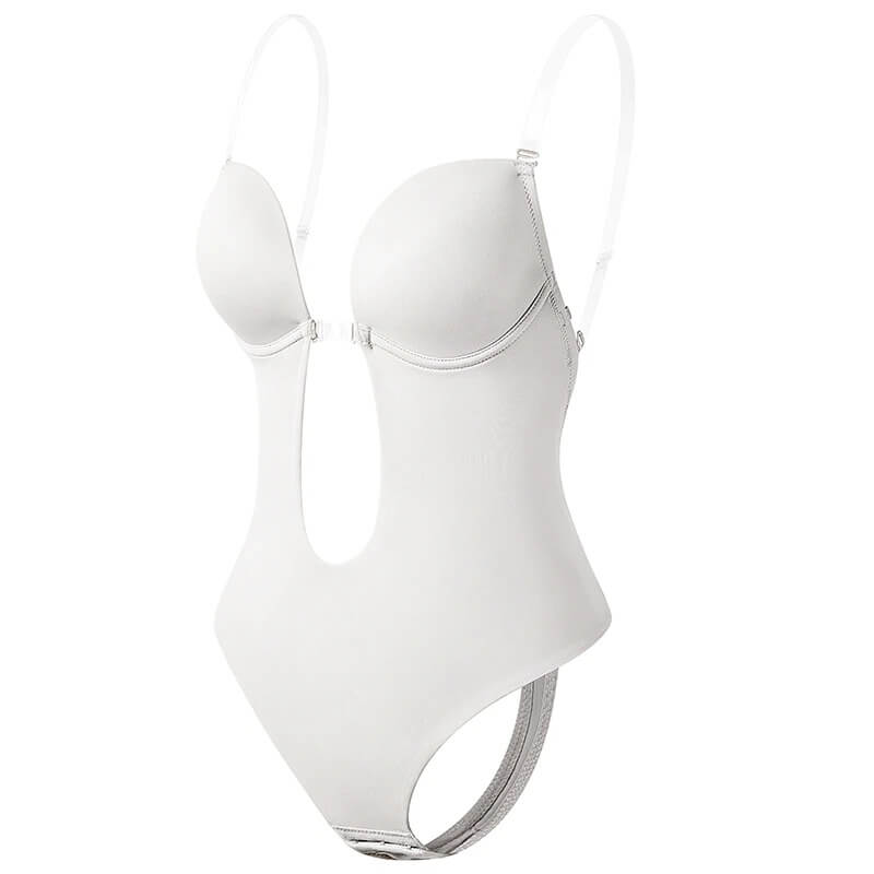 Elegant Body Shaper | Deep V Backless Bodysuit with Adjustable Straps | Invisible Silhouette for Formal Outfits 4