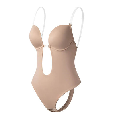 Elegant Body Shaper | Deep V Backless Bodysuit with Adjustable Straps | Invisible Silhouette for Formal Outfits 5