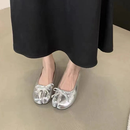 Elegant Dam Loafers | Mjuka Slip-On Ballerinaskor med Tabi Design | Stiliga Skor för Avslappnad Användning 3