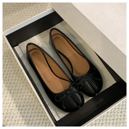 Elegant Dam Loafers | Mjuka Slip-On Ballerinaskor med Tabi Design | Stiliga Skor för Avslappnad Användning 6