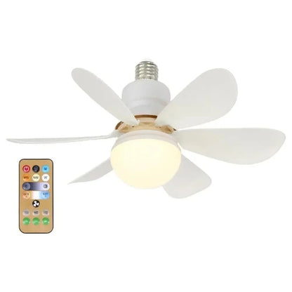 Elegant Takfläktlampa | LED 40W med Dimmer och Fjärrkontroll | Perfekt Belysning för Vardagsrum och Arbetsrum 6