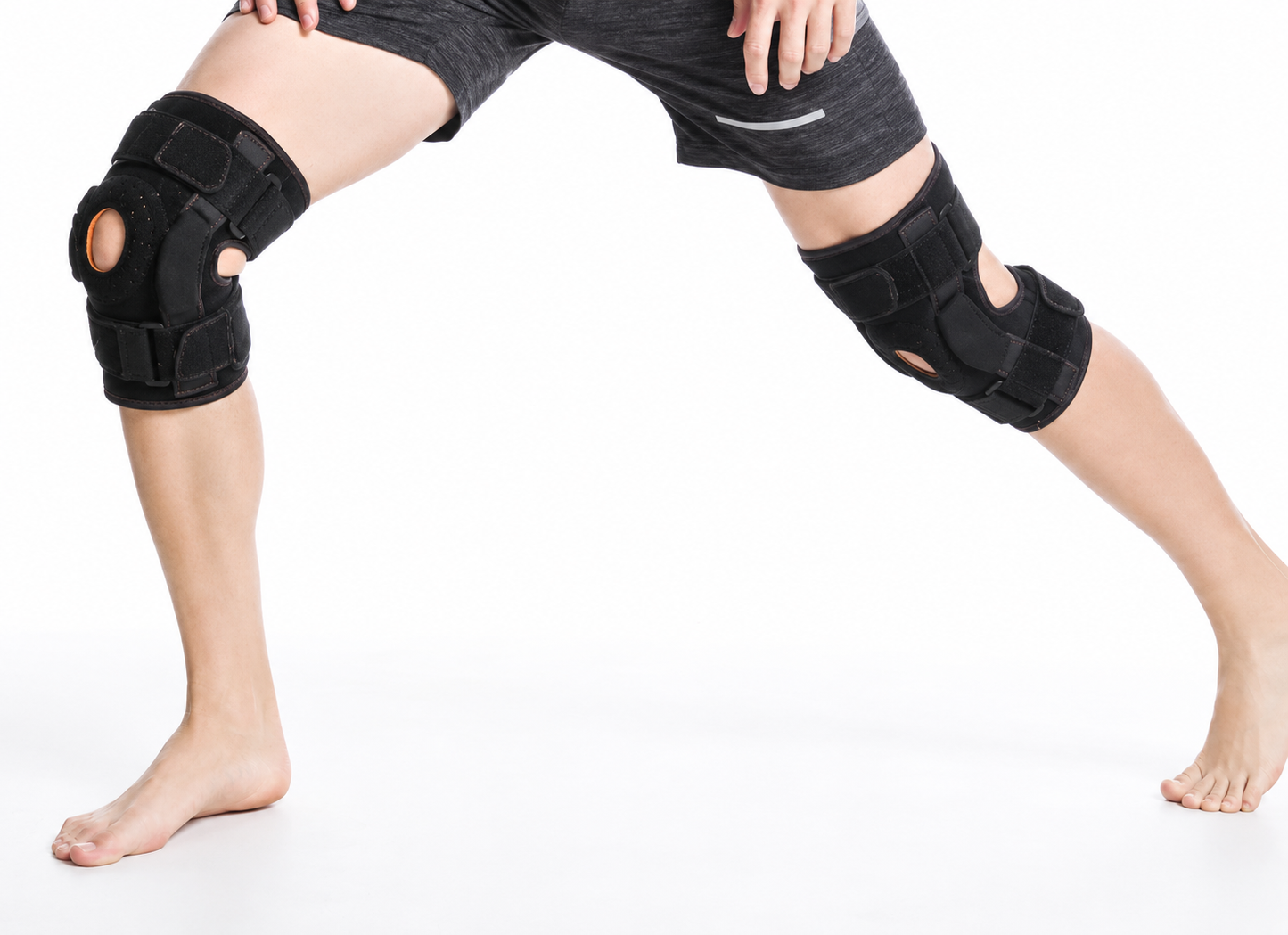 FlexoraCare I Knäskydd Löping | Dubbelledade Skenor med Hyper-Ex-System I Optimal Stabilitet för Återhämtning