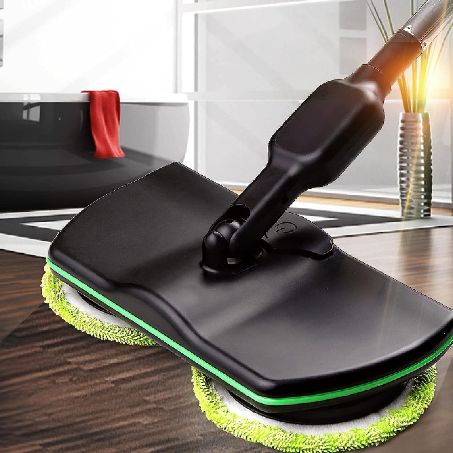 Flexoracare Cordless Electric Floor Mop – Rechargeable Scrubber, Sweeper, and Polisher