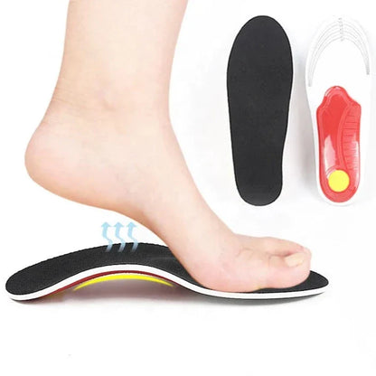 Front product shot showing Flexoracare’s plantar fasciitis support insoles designed for all-day foot pain relief