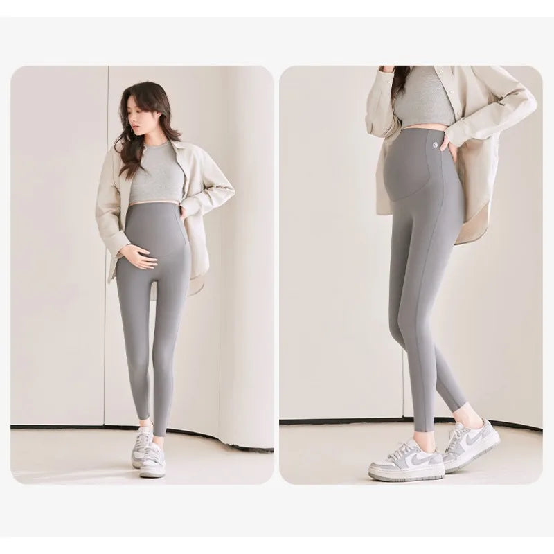 Gravidbyxor | Stretchiga Gravidleggings med Magstöd för Optimal Komfort 2