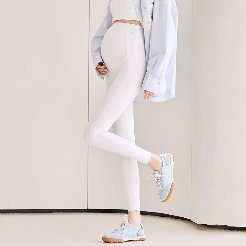 Gravidbyxor | Stretchiga Gravidleggings med Magstöd för Optimal Komfort 7