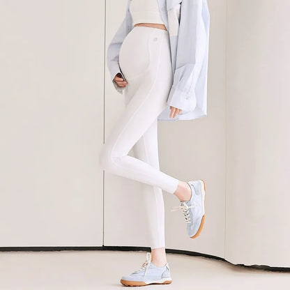 Gravidbyxor | Stretchiga Gravidleggings med Magstöd för Optimal Komfort 7