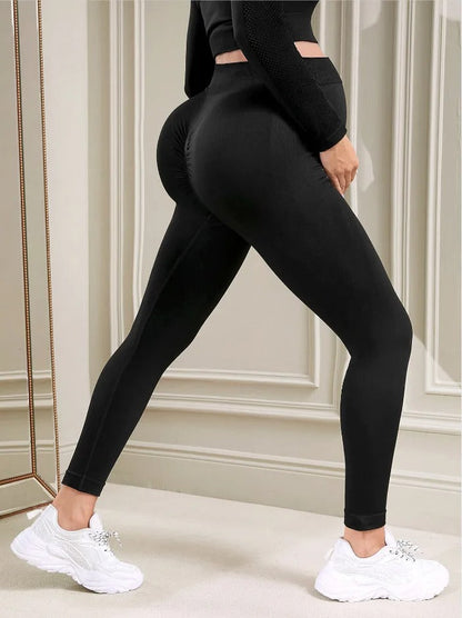 Gravidleggings | Högmidjade Leggings i Stretchigt Material för Optimal Komfort under Graviditet 4